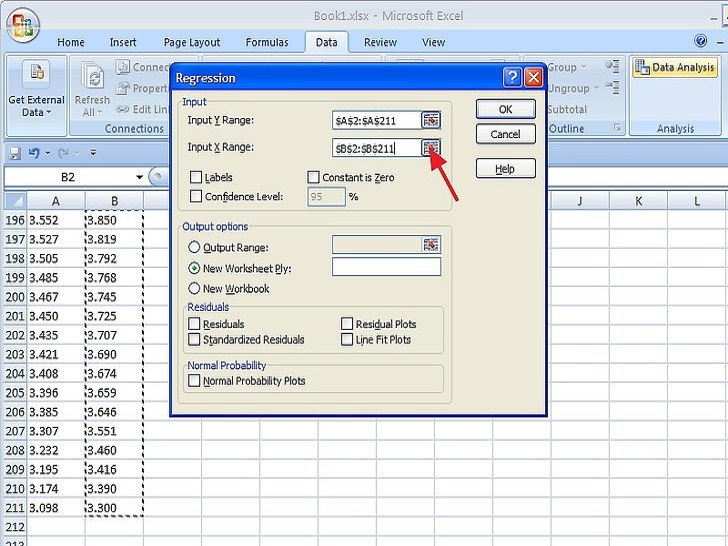 如何在 Microsoft Excel 中进行回归分析插图9