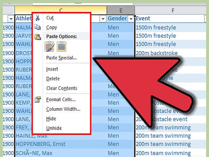 如何在 Excel 中显示隐藏的列插图4