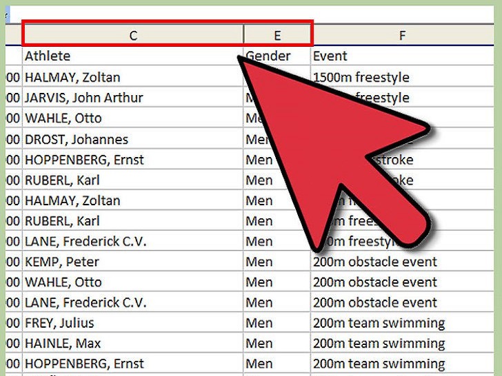 如何在 Excel 中显示隐藏的列插图8