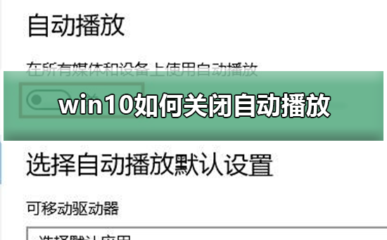 win10如何关闭自动播放插图