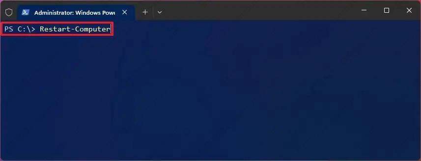 如何在 Windows 11 上重新启动计算机？