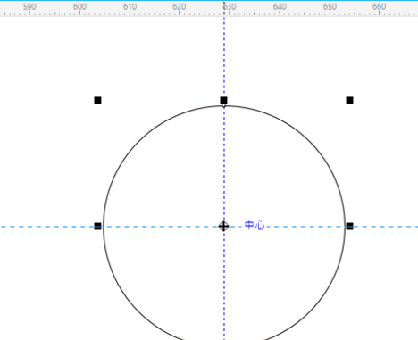 CorelDraw2019如何快速找到圆心并画圆？CorelDraw2019快速找到圆心并画圆的方法截图