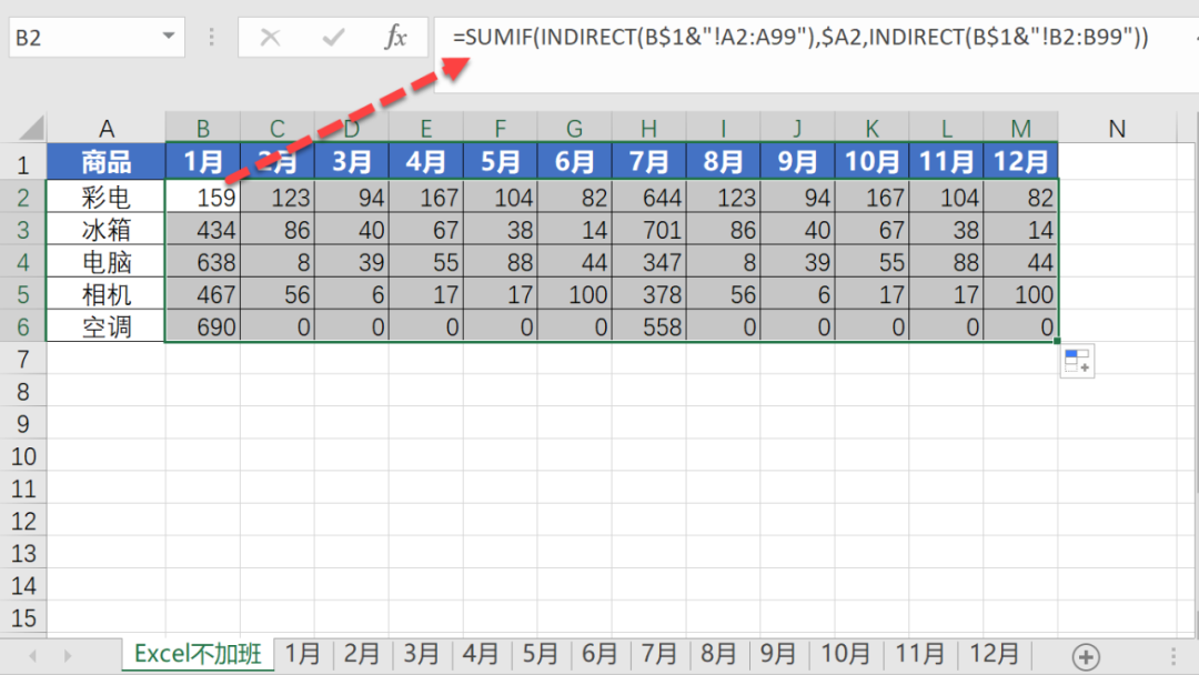 LOOKUP、SUMIF函数查找、求和用法插图4