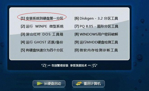深度技术win7光盘安装教程插图1
