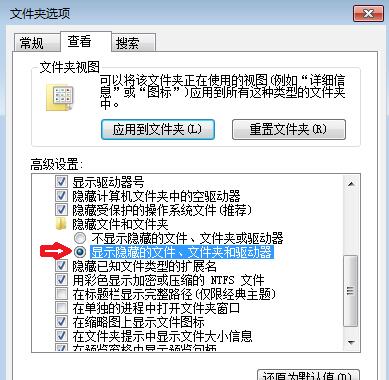 win7系统显示隐藏文件方法插图1