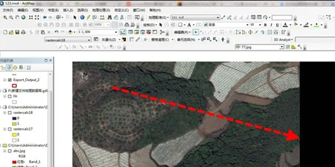 arcgis去除影像黑边教程