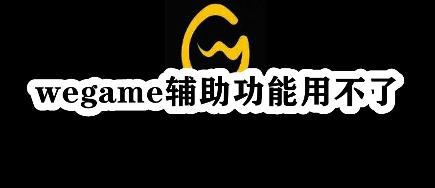 wegame辅助功能用不了插图