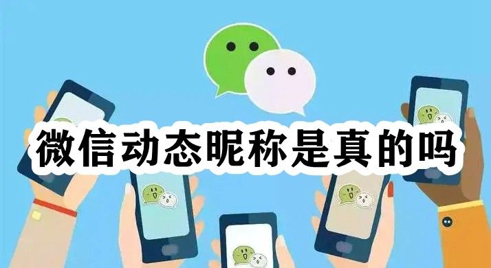 微信动态昵称是真的吗插图