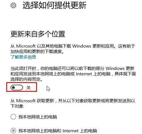 Win10系统delivery optimization服务占网速的解决方法插图4
