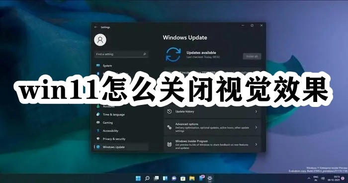 win11怎么关闭视觉效果插图