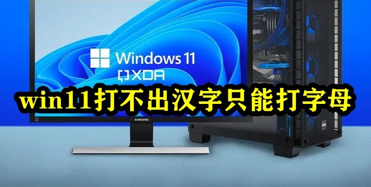 win11打不出汉字只能打字母插图