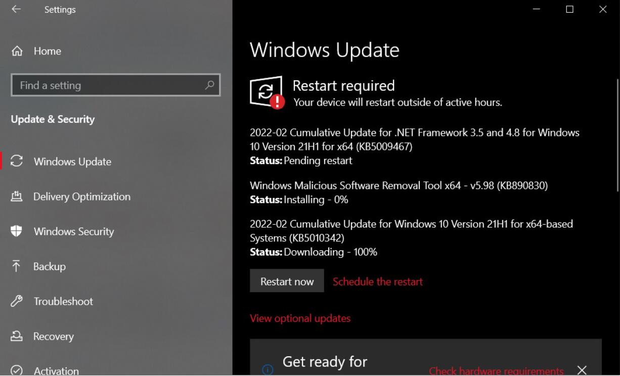 Win10 19044.1526 累积更新推送补丁KB5010342(20H2/21H1/21H2) (附更新内容大全)插图1