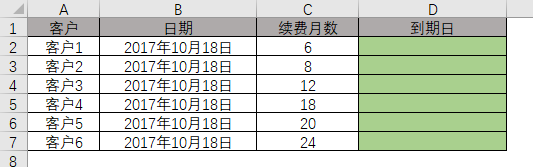excel表格怎么计算到期日的？插图