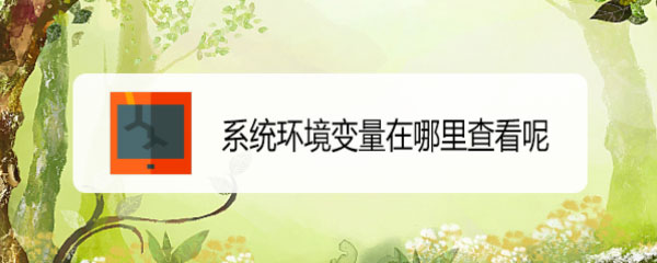 win10怎么查看系统环境变量  win10电脑环境变量的查看技巧插图
