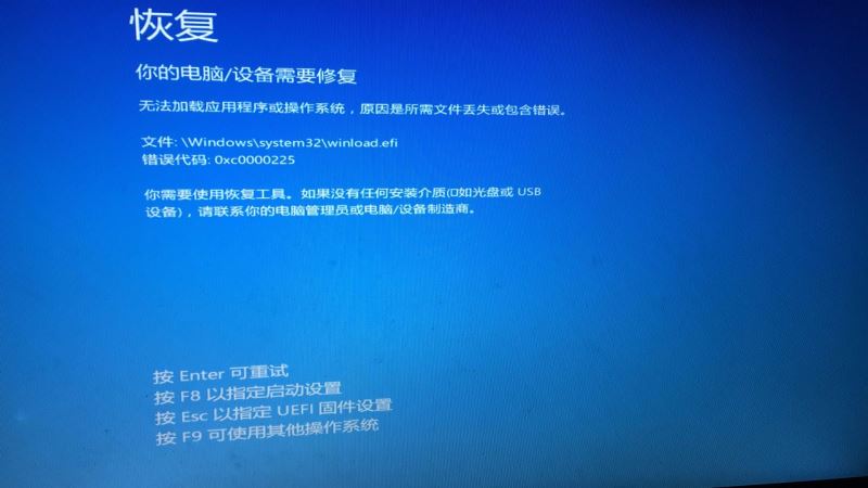 Win10专业版错误代码0xc0000225在吗修复插图