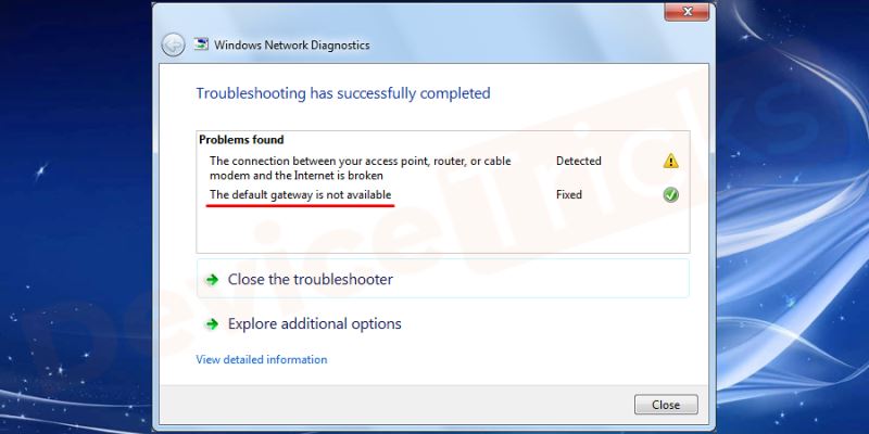 如何修复 Win10 上的“默认网关不可用”错误？插图