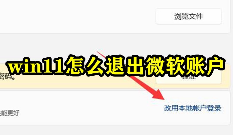 win11怎么退出微软账户插图