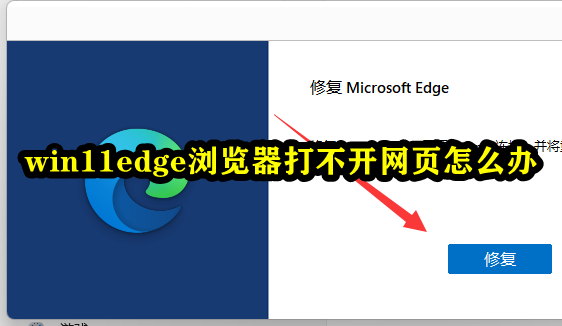 win11edge浏览器打不开网页怎么办插图