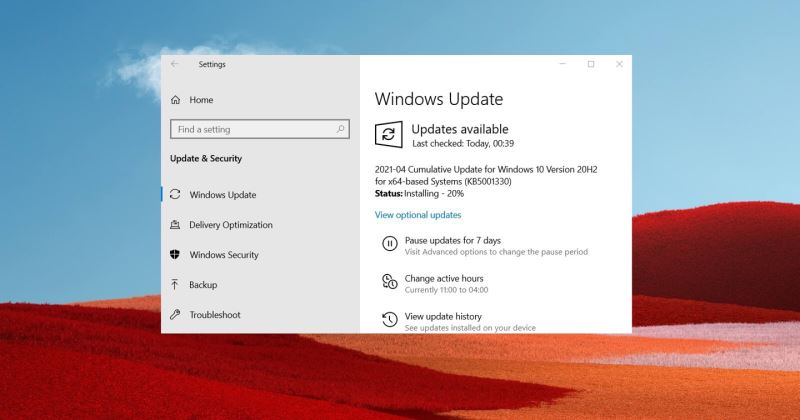 Win10更新补丁KB5001330出现Bug怎么解决插图