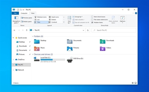 Win10 21H2全新文件管理器上手体验插图4