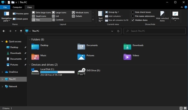 Win10 21H2全新文件管理器上手体验插图5
