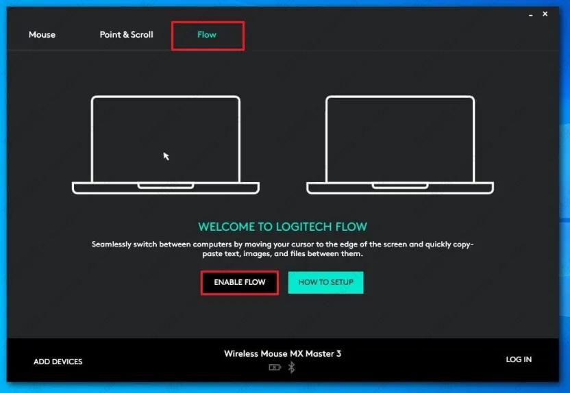 如何在Windows 11、10上使用Logitech Flow在PC之间共享鼠标？