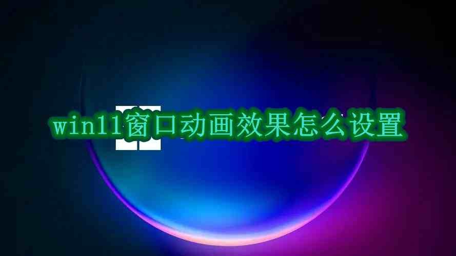 win11窗口动画效果怎么设置插图