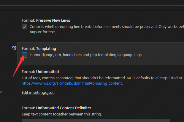 Vscodephp模板语言标记关闭方法教程