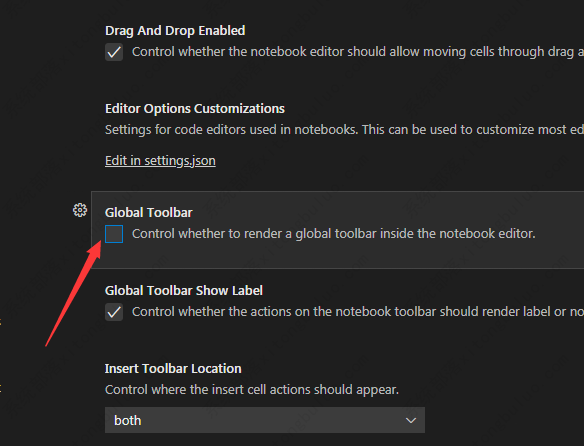Vscode全局工具栏怎么设置？