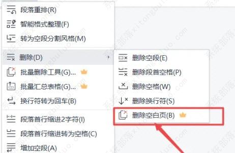 WPS文字怎么删除多余的空白页面？