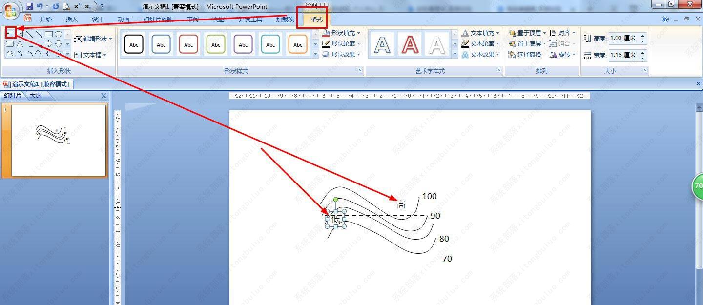 ppt画等温线的凸向图怎么画？