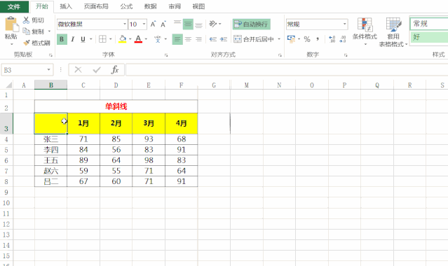 excel如何将单元格斜线划分？excel斜线划分单元格的方法