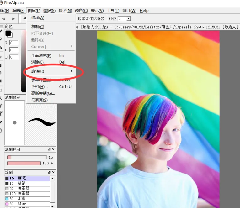 firealpaca选区怎么翻转？firealpaca使用教程