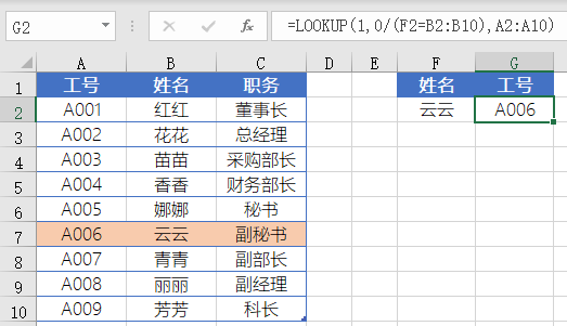 Excel逆向查询怎么做？Excel逆向查询的4个小技巧