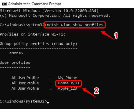 如何在Windows11/10中查看以前连接的网络的WiFi密码？