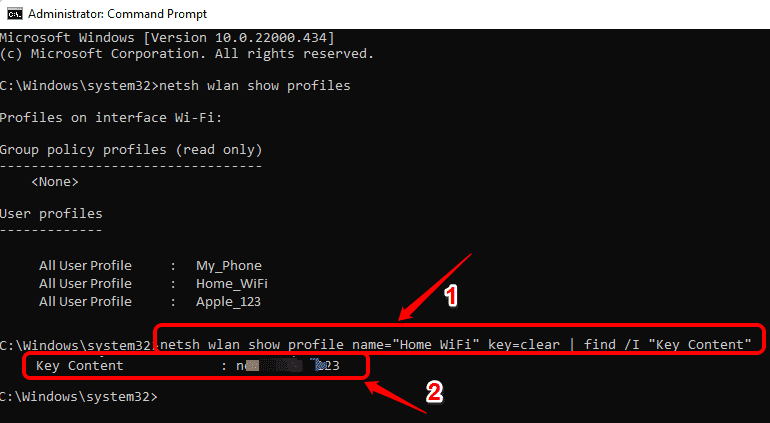 如何在Windows11/10中查看以前连接的网络的WiFi密码？