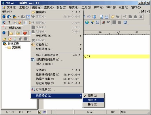 pspad editor使用教程