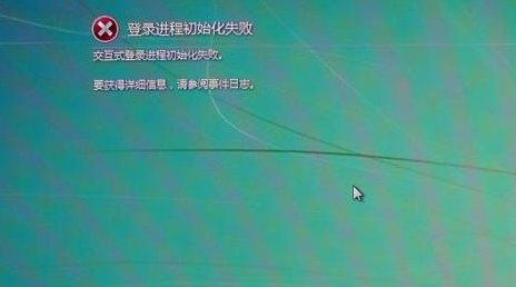 解决win7登录进程初始化失败的方法