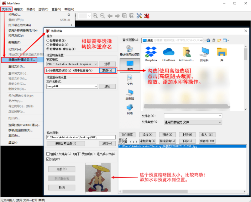 irfanview批量截图