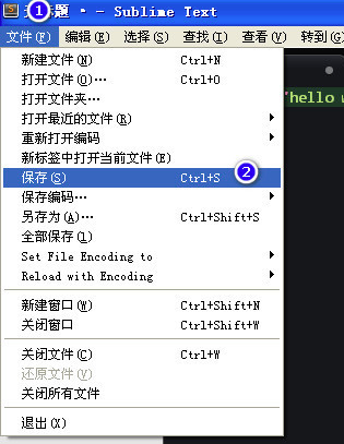 sublime怎么运行代码