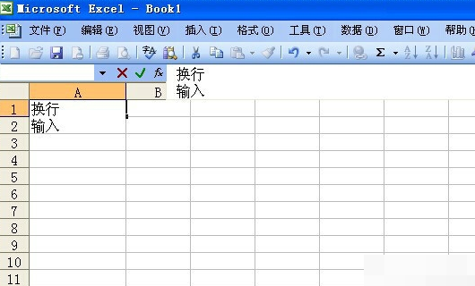 excel表格怎么换行不换格插图3