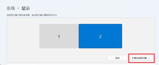 Win11系统扩展屏幕黑屏解决方法插图2