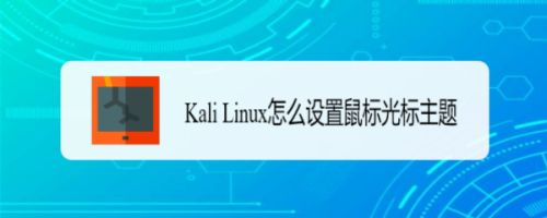 Kali Linux鼠标光主题怎么修改  修改鼠标光标主题的技巧插图