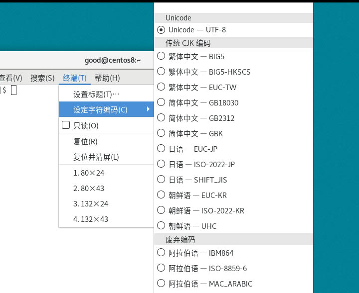 Centos8系统怎么设置为字符编码插图5