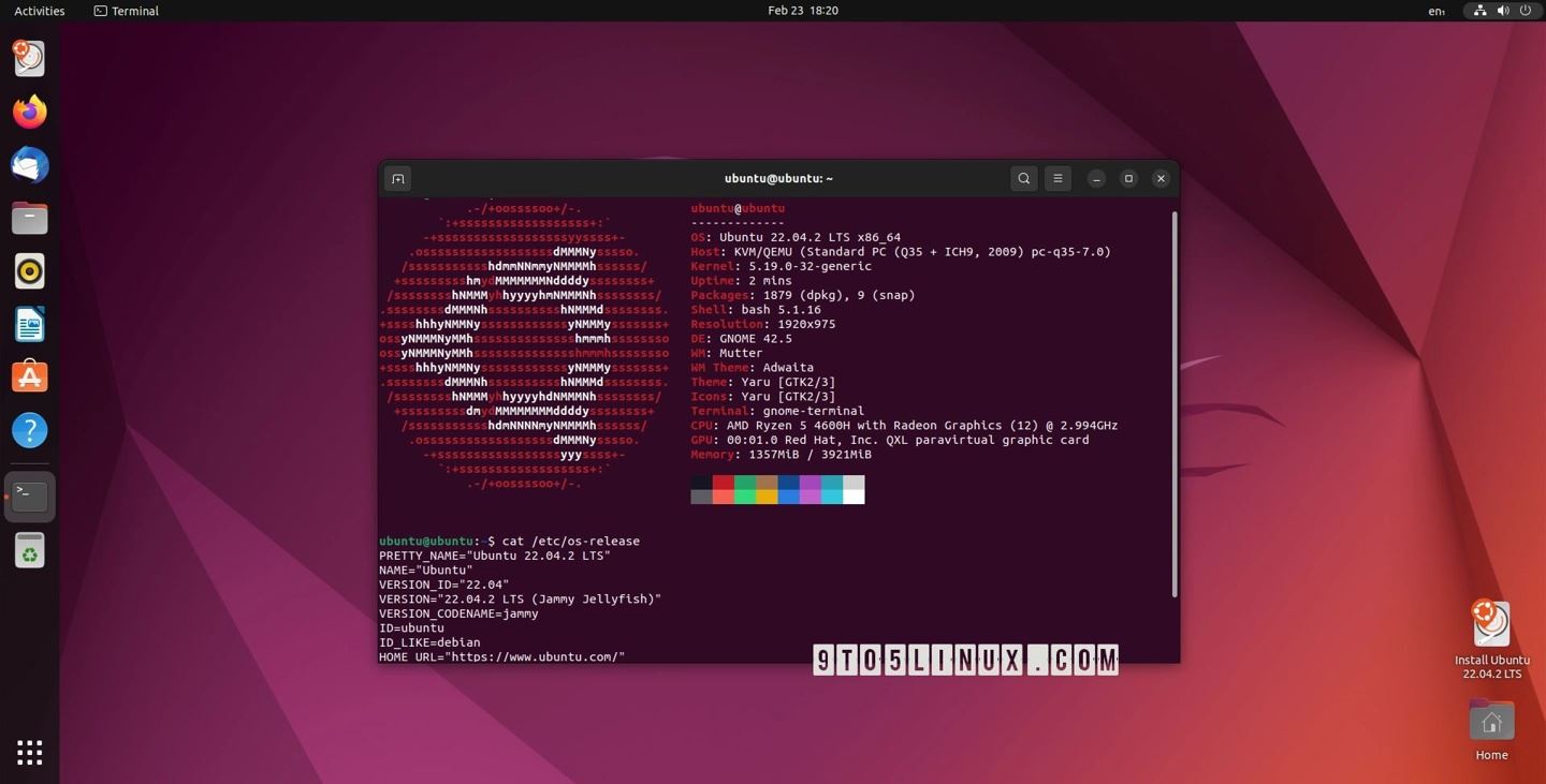 Ubuntu 22.04.2 LTS 维护版本更新发布 升至 Linux 5.19插图