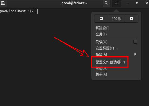 Fedora系统怎么设置打开新终端时默认打开新标签页插图3