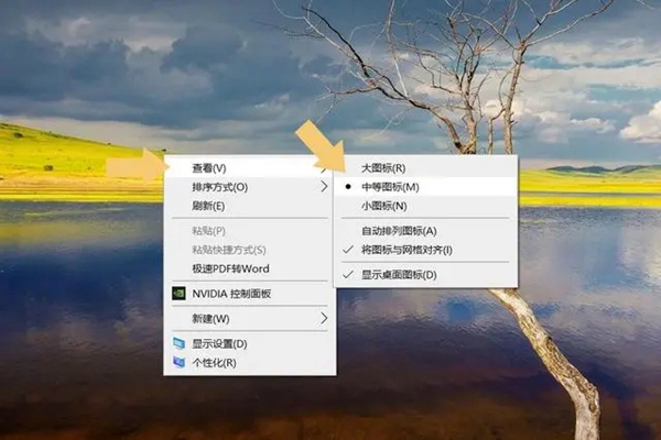 win10桌面图标大小怎么调整设置插图3