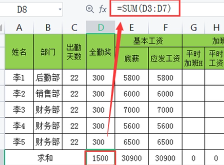 sum函数的使用方法教程插图2