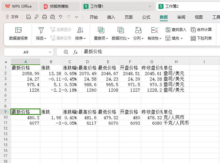 WPS如何设置从网站中导入数据 WPS设置从网站中导入数据的方法插图5