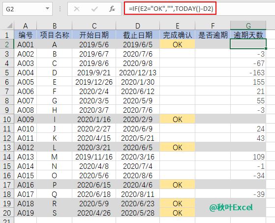 如何用Excel 自动记录进度插图9